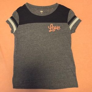 Blue-Grayish see-through Love Blouse